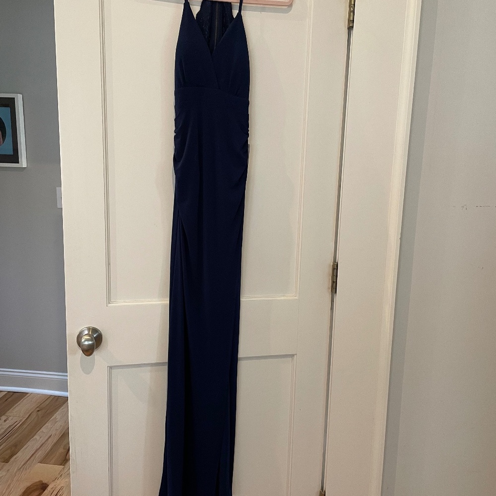 Blue formal gown